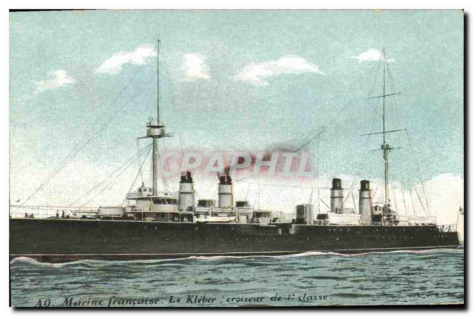 CPA Bateau Le kleber Croiseur de 1ere classe 