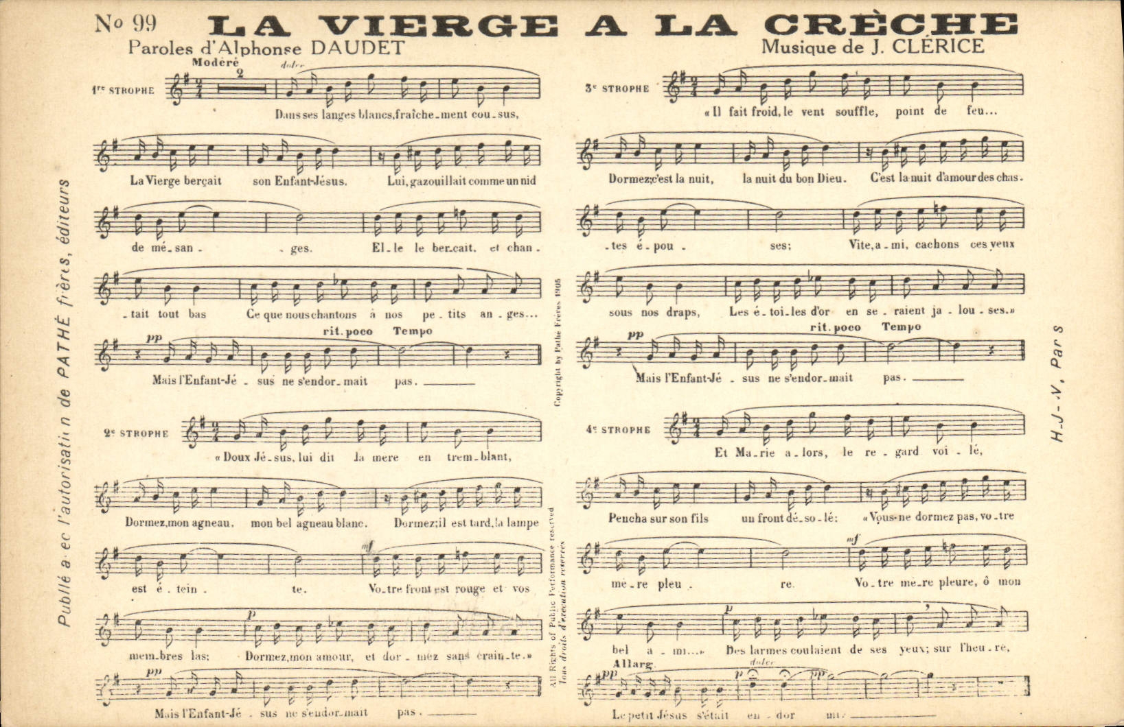 CPA La vierge a la Creche Alphonse Daudet Clerice 