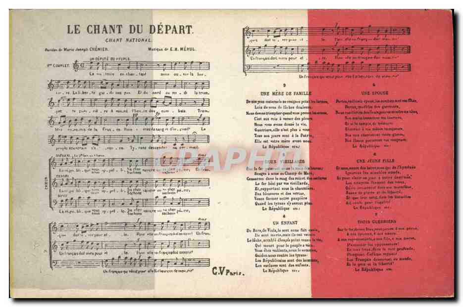Le Chant du Départ — Chant National — C.V. Paris