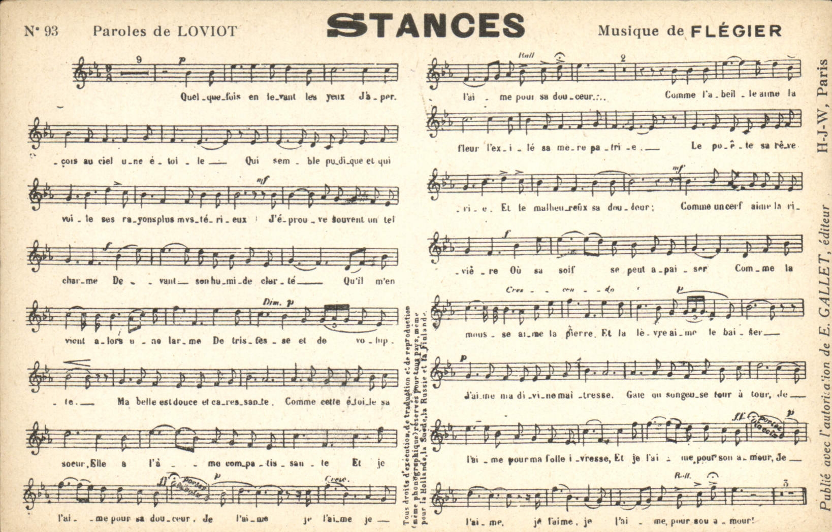 CPA Stances loviot Flegier 
