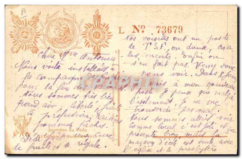 CPA Les aigles noirs Maurice Boukay Rene de Buxeuil Rapace  — Verso