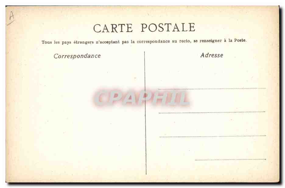 CPA Regiment de Sambre et Meuse Cezano Rozier Planquette  — Verso