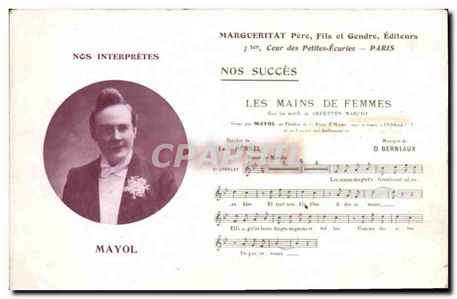 CPA Les mains de femmes Mayol