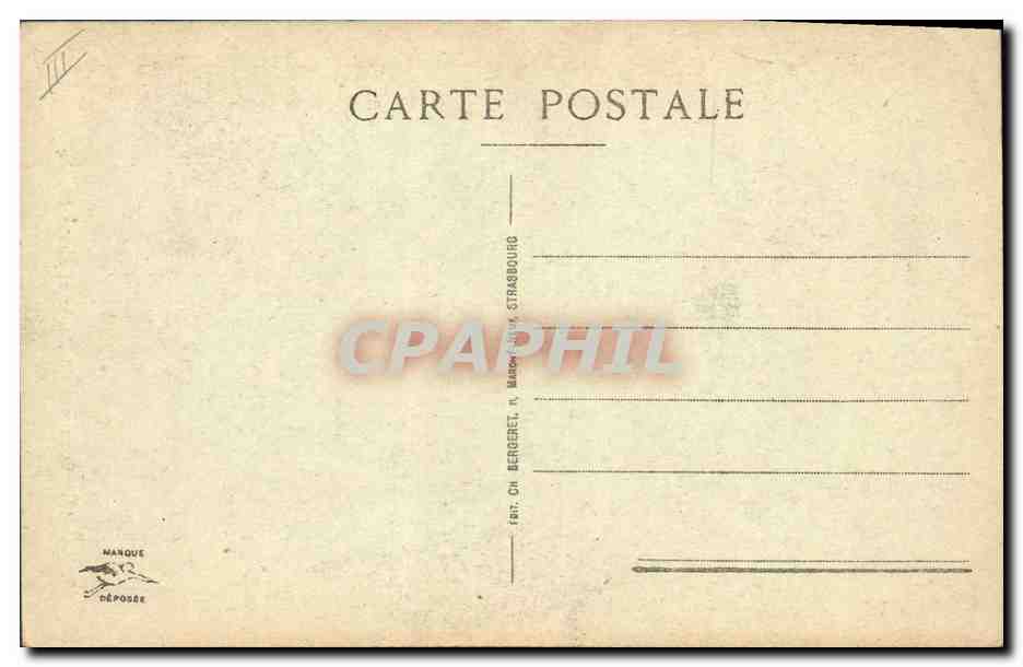 CPA Folklore Alsace Costumes de Haute et Basse Alsace  — Verso