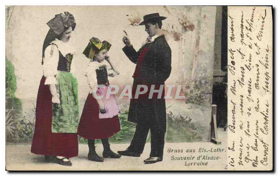 CPA Folklore Alsace Lorraine 