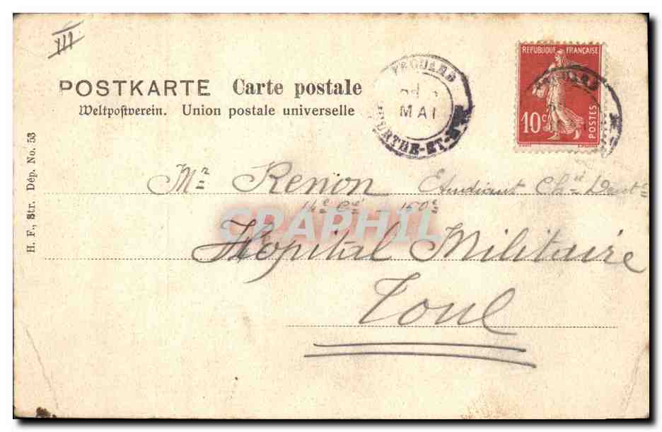 CPA Folklore Alsace Costumes Alsaciens et lorrains  — Verso