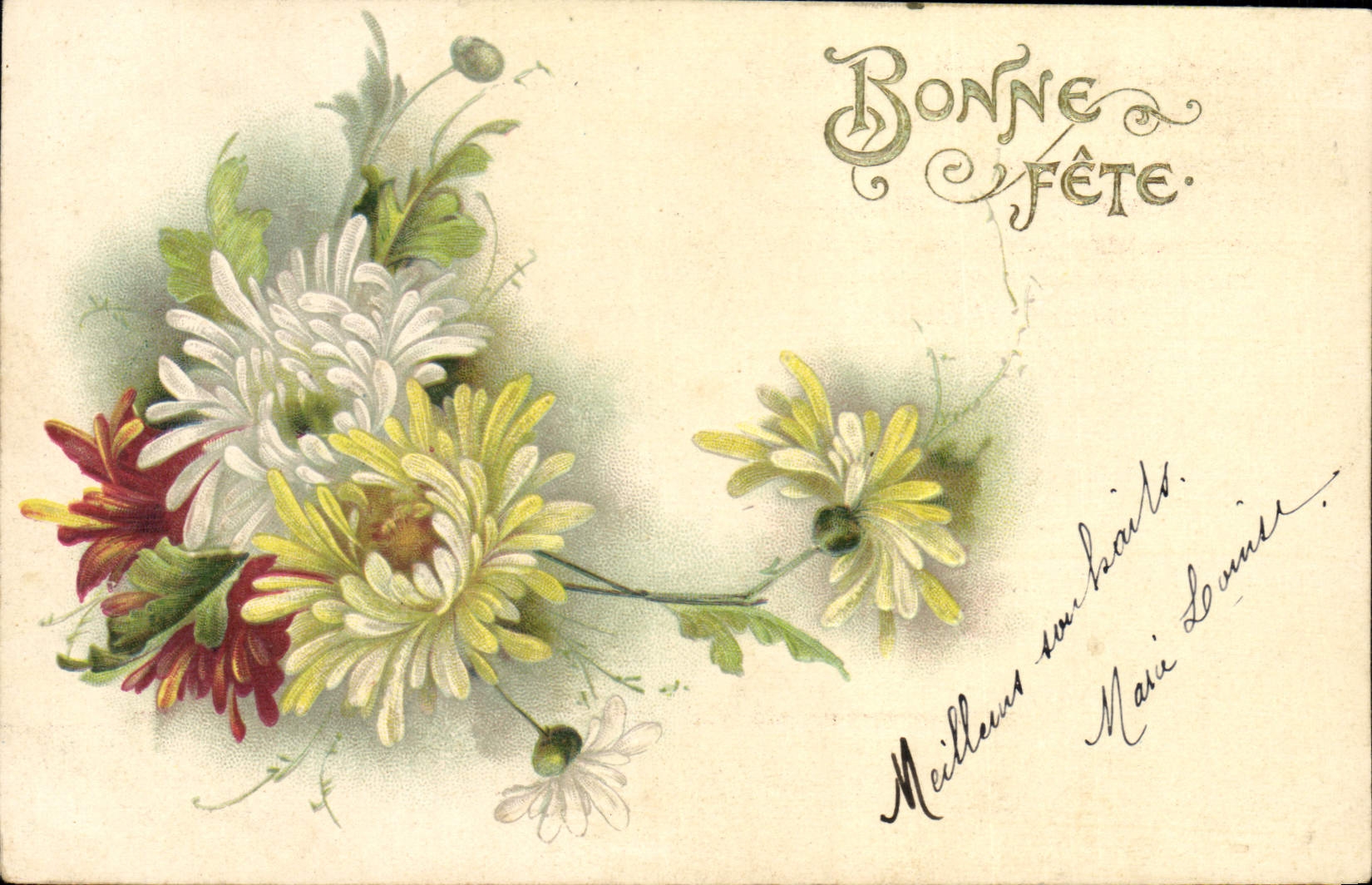CPA Fantaisie Fleurs 