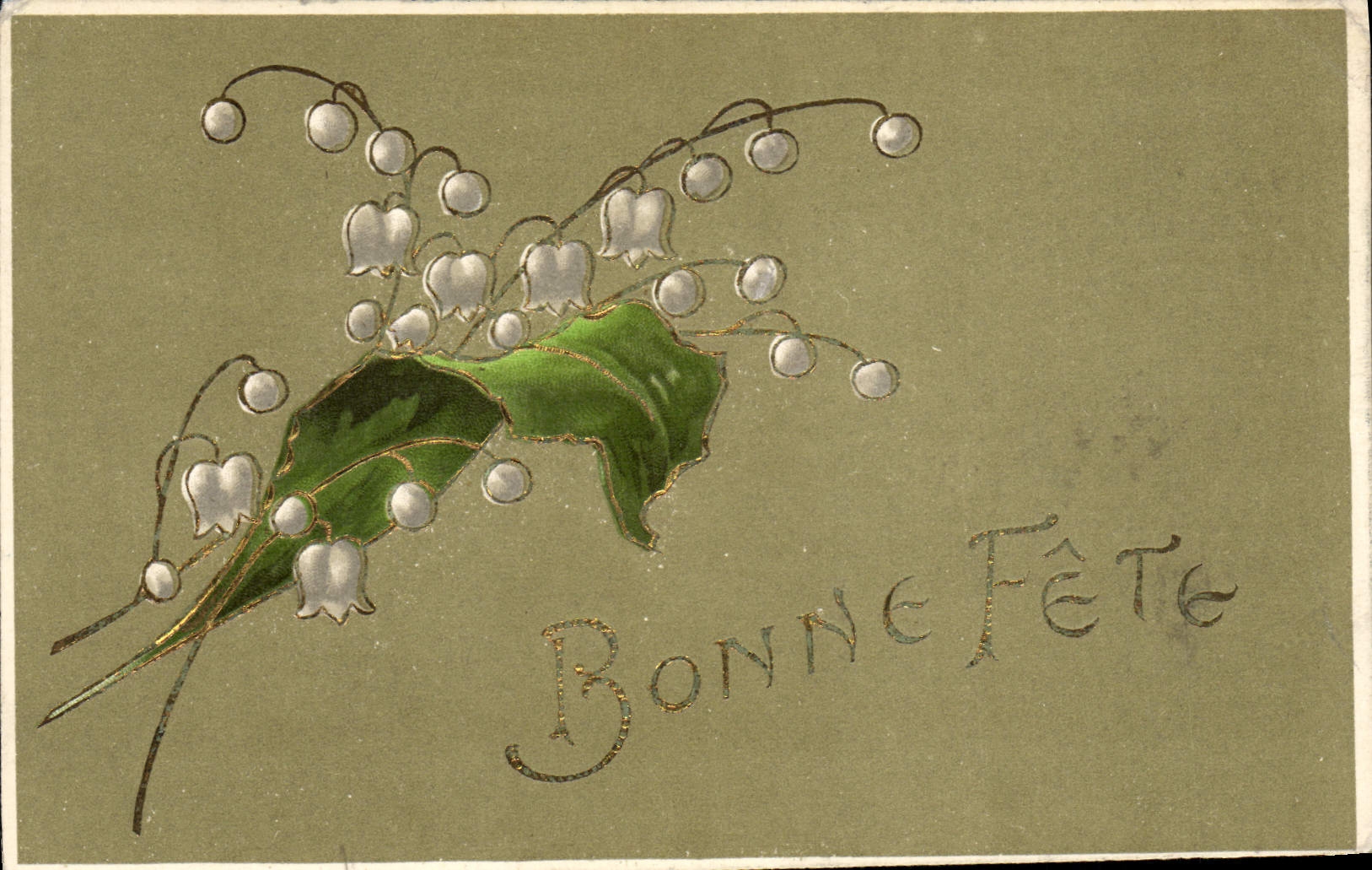 CPA Fantaisie Fleurs Muguet Bonne fete 