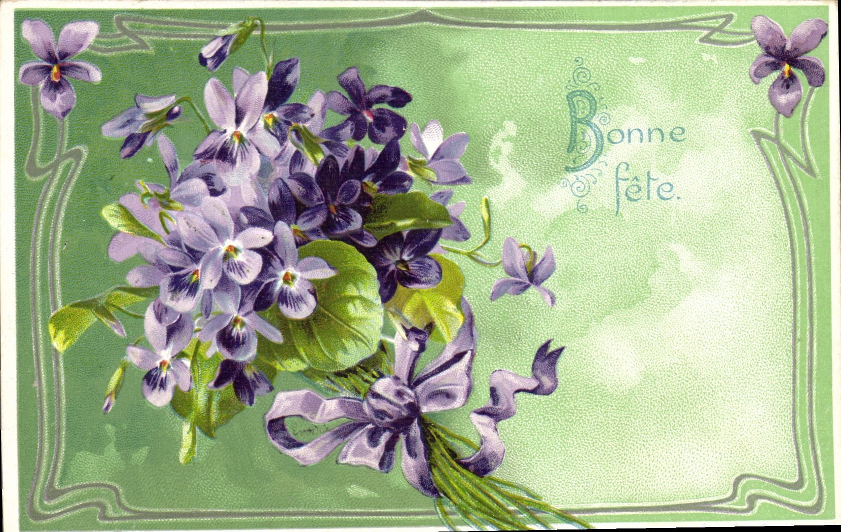 CPA Fantaisie Fleurs 
