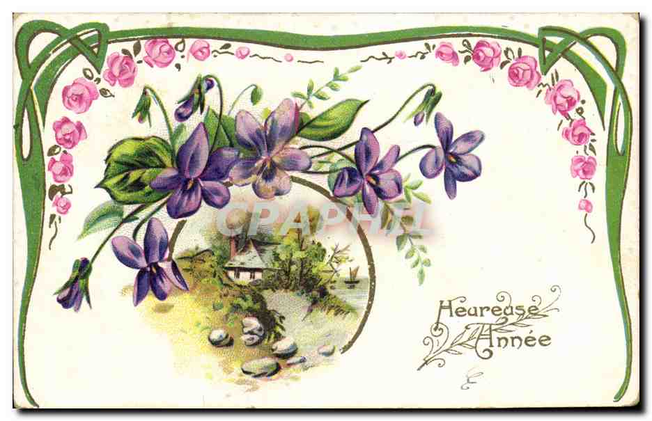 CPA Fantaisie Fleurs 