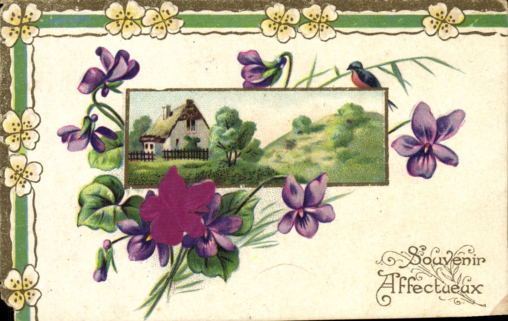 CPA Fantaisie Fleurs 