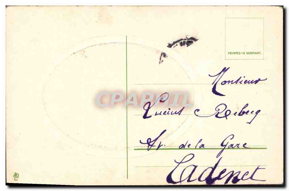 Angele vous envoie de la joie et du bonheur pour l'année 1910 — éditeur non identifié, n° de série non visible — Reverso