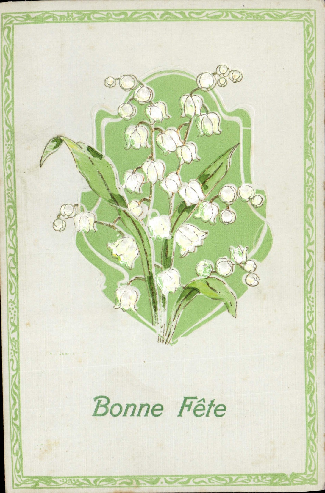 CPA Fantaisie Fleurs Muguet 