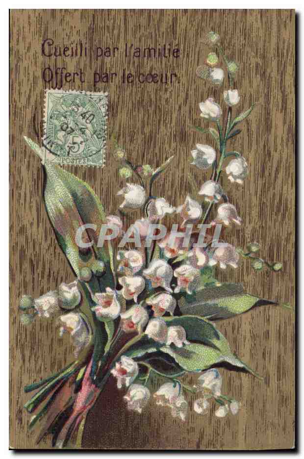 CPA Fantaisie Fleurs Muguet 