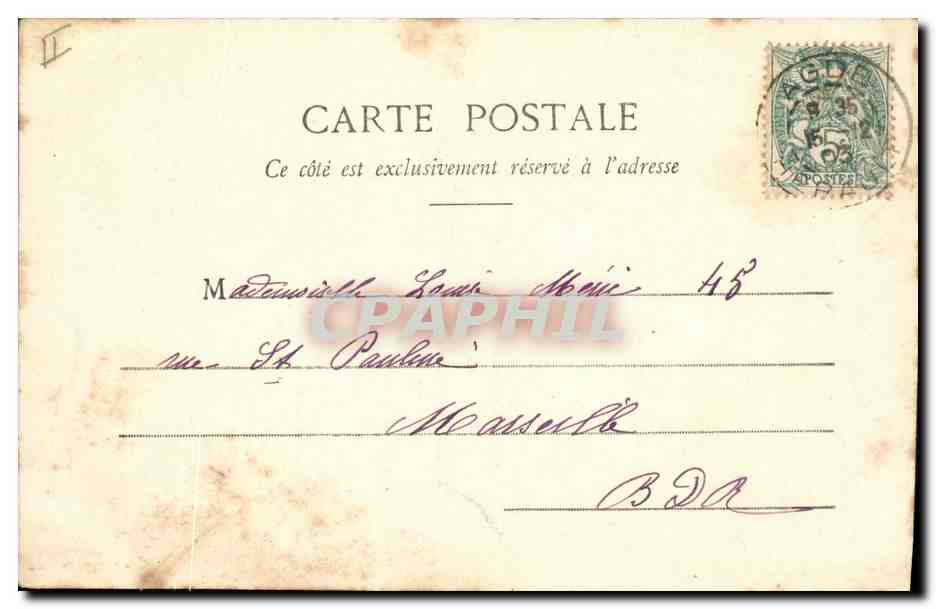 Femme en chapeau de lapin — publicité pour un concours — éditeur A. BERNARD & Cie, Nancy — Reverso