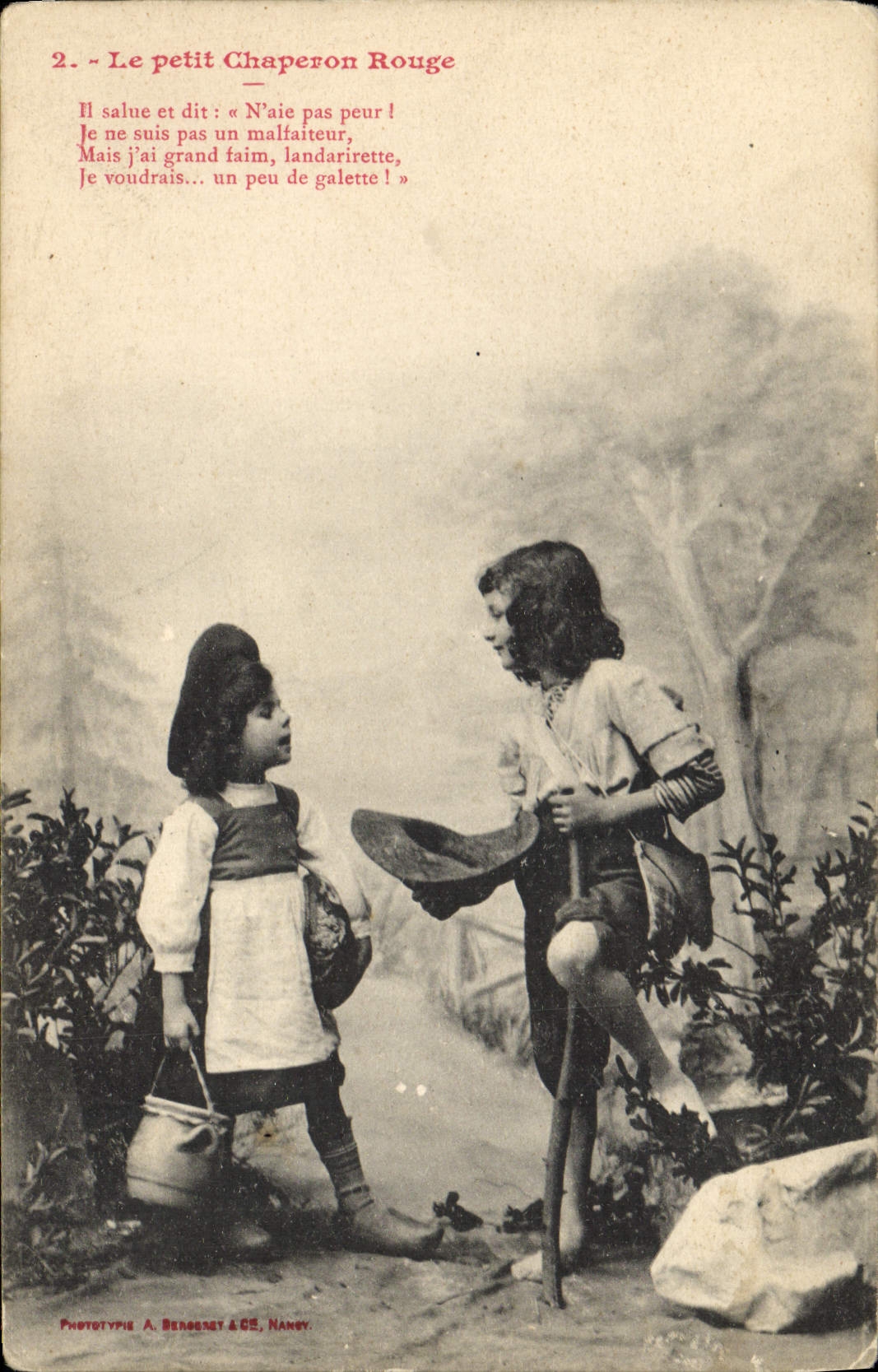 CPA Fantaisie Enfant Le petit Chaperon Rouge 