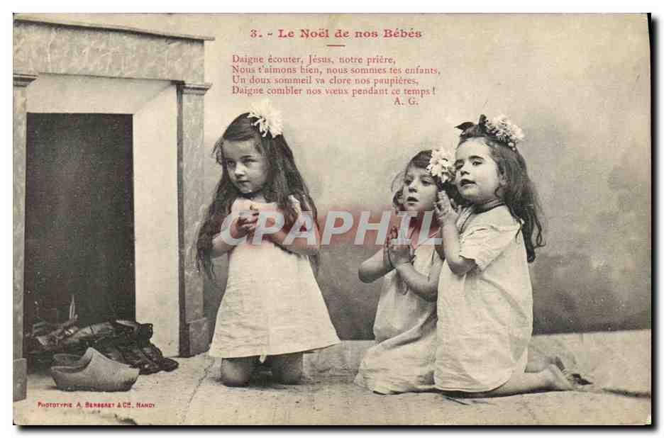 CPA Fantaisie Enfants Le Noel de nos bebes 