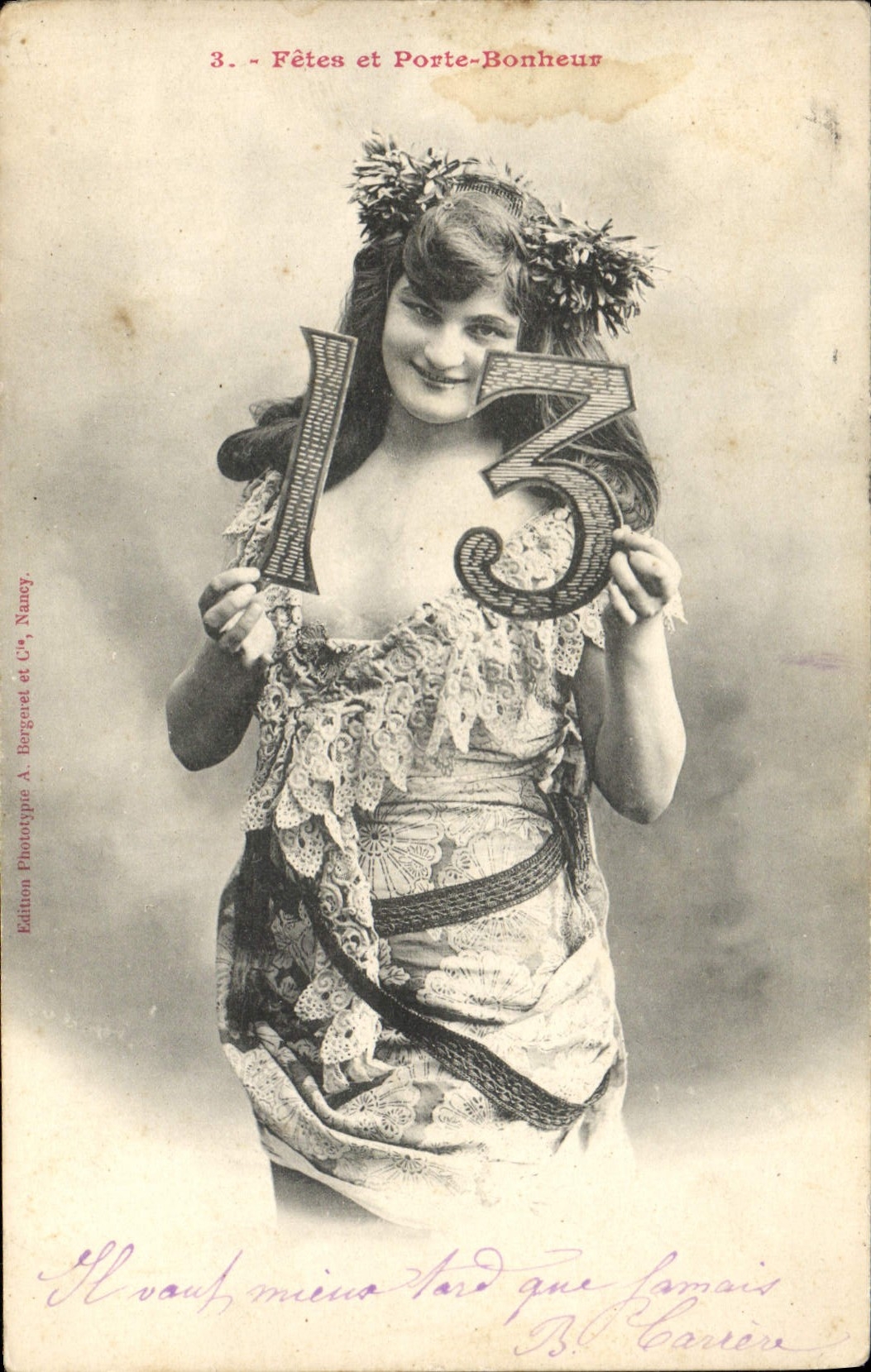 Fêtes et Porte-Bonheur — N°3 — Édition Phototype A. Bergaret et Cie, Nancy