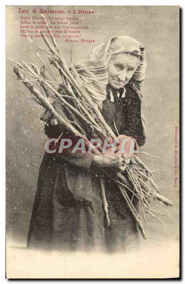Les 4 Saisons - L'Hiver — poème de Marka Houják — phototypie A. Bergara & Cie, Nancy