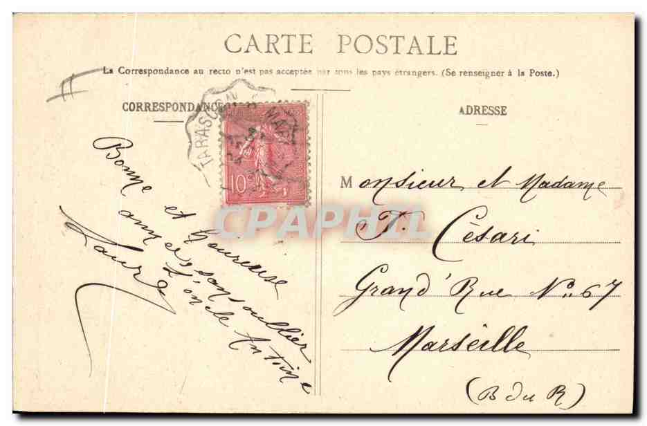 Pensée — Souvenir — Langage des Fleurs — Phototypie A. Benenet & Cie, Nancy — Verso