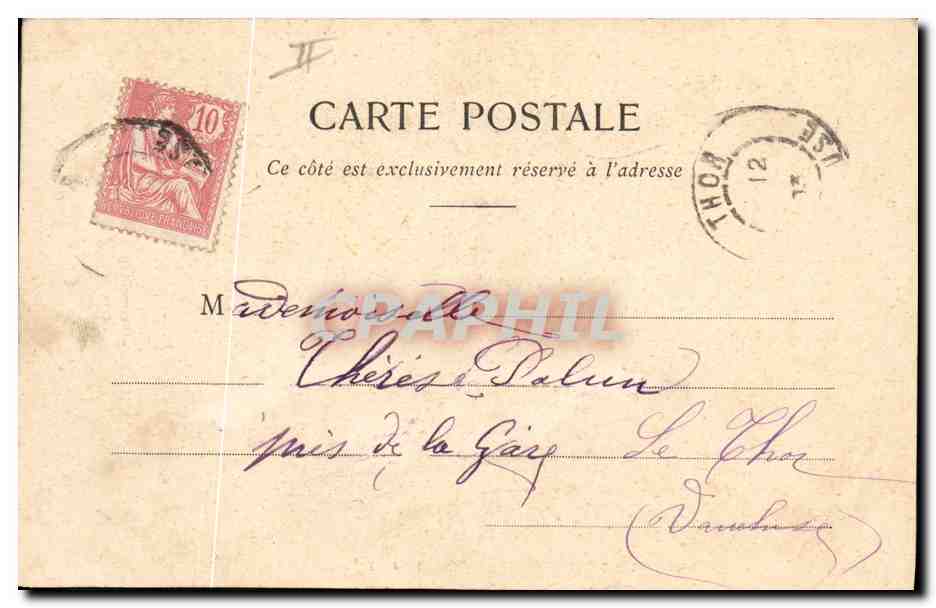 La Campanule — Langage des Fleurs — Phototypie A. Bergeres & Cie, Nancy — Reverso