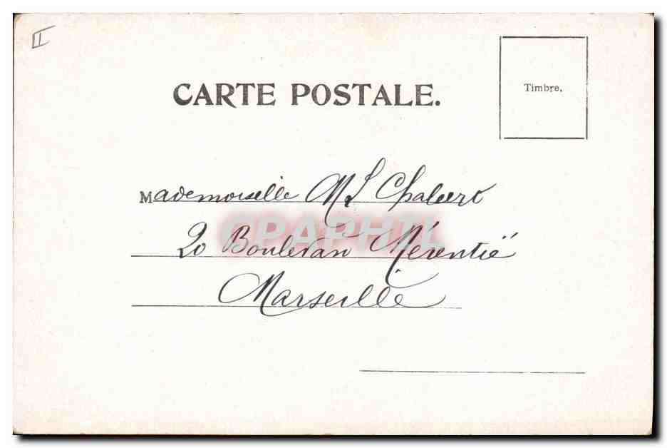 CPA Fantaisie Fleurs  — Verso