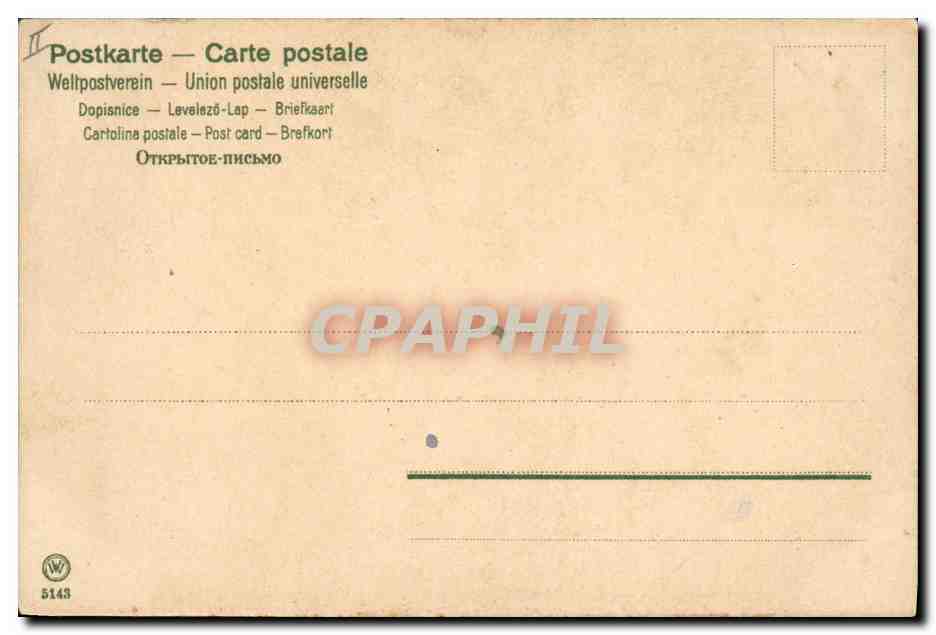 CPA Fantaisie Fleurs  — Rückseite