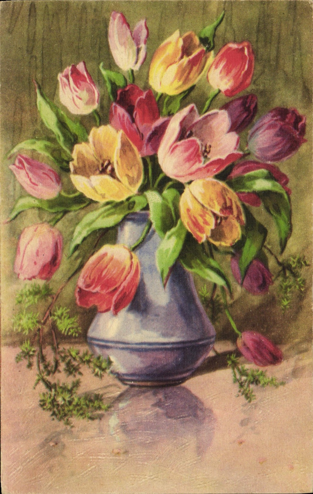 CPA Fantaisie Fleurs 