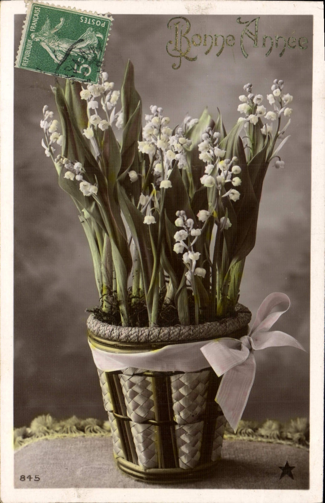 CPA Fantaisie Fleurs Muguet 