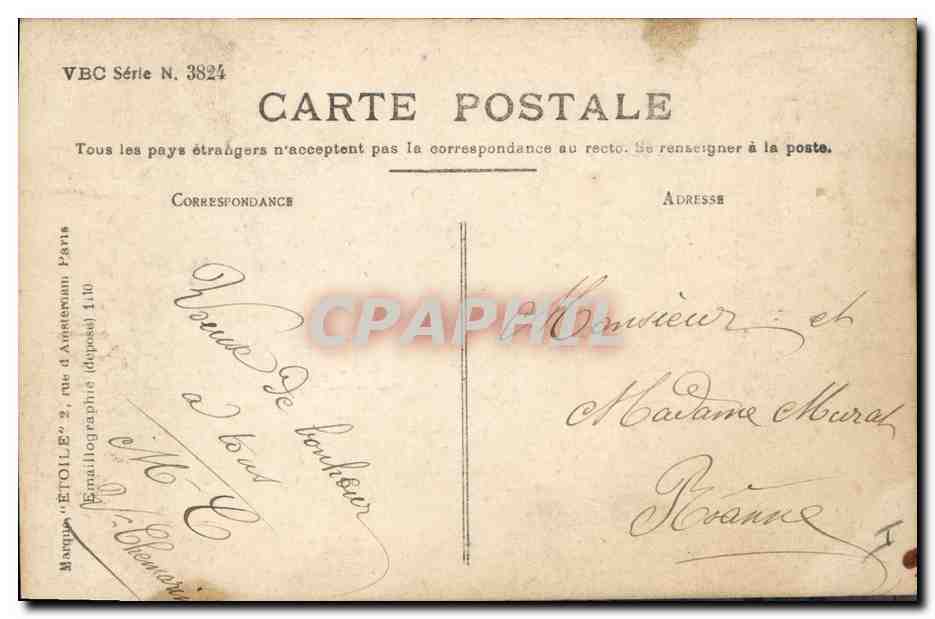 CPA Fantaisie Fleurs Muguet  — Verso