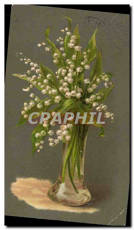 CPA Fantaisie Fleurs Muguet 