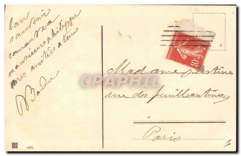 CPA Fantaisie Fleurs Muguet  — Verso