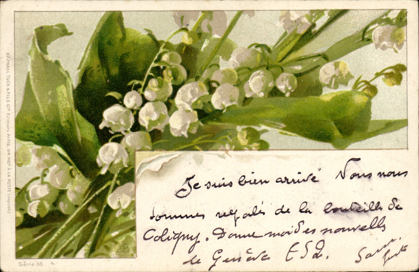 CPA Fantaisie Fleurs Muguet 