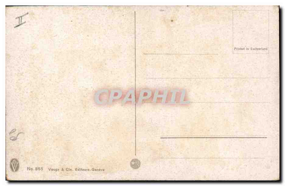 CPA Fantaisie Fleurs  — Back