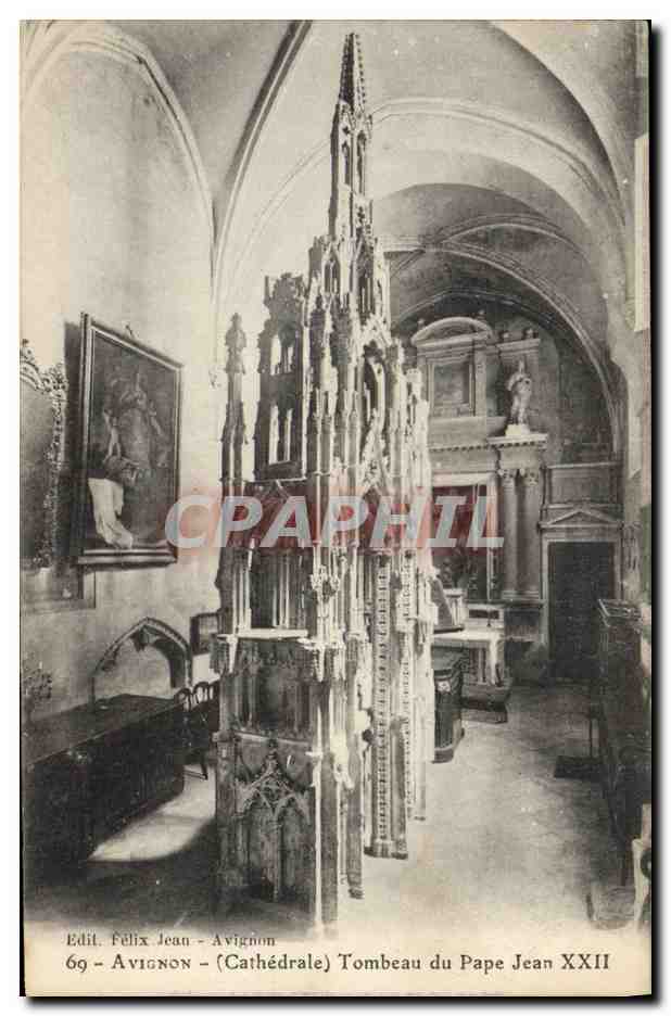 CPA Avignon Cathedrale Tombeau du Pape Jean XXII 