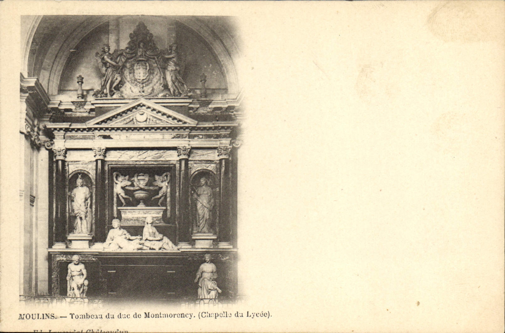 CPA Moulins Tombeau du duc de Montmorency Chapelle du Lycee 