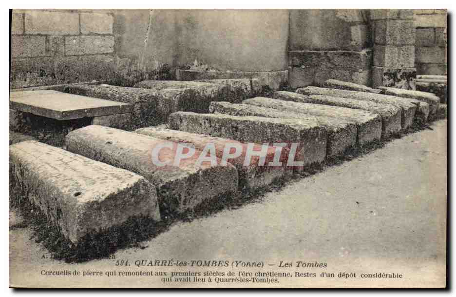 CPA Quarre les Tombes Les tombes Cercueils de pierre 