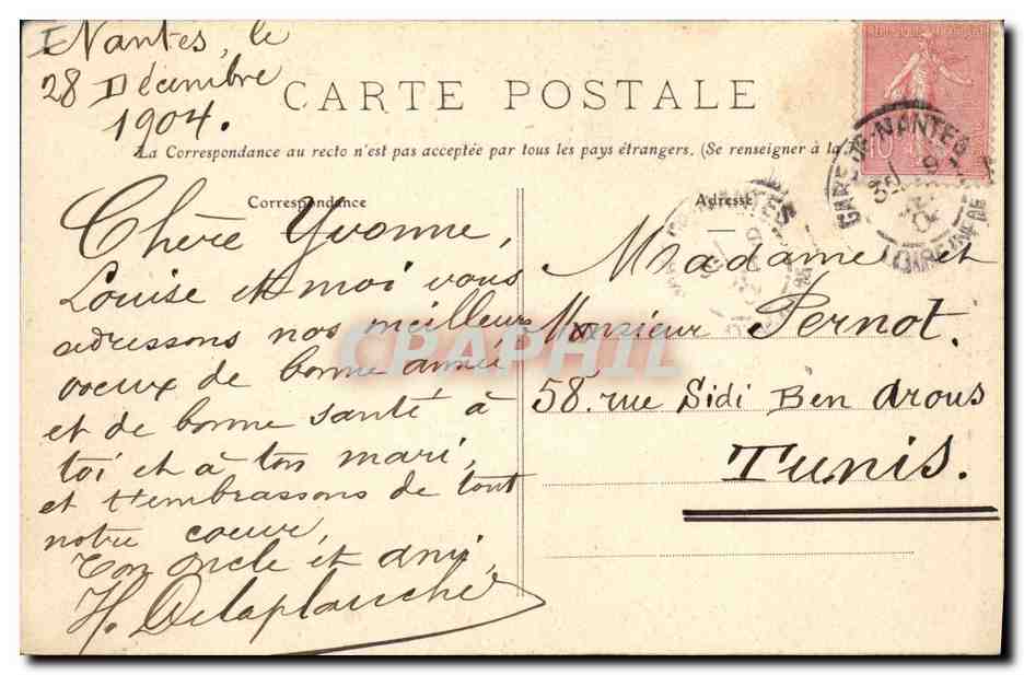 CPA Piriac Le tombeau d'Almanzor Sire de Lauvergnac  — Rückseite