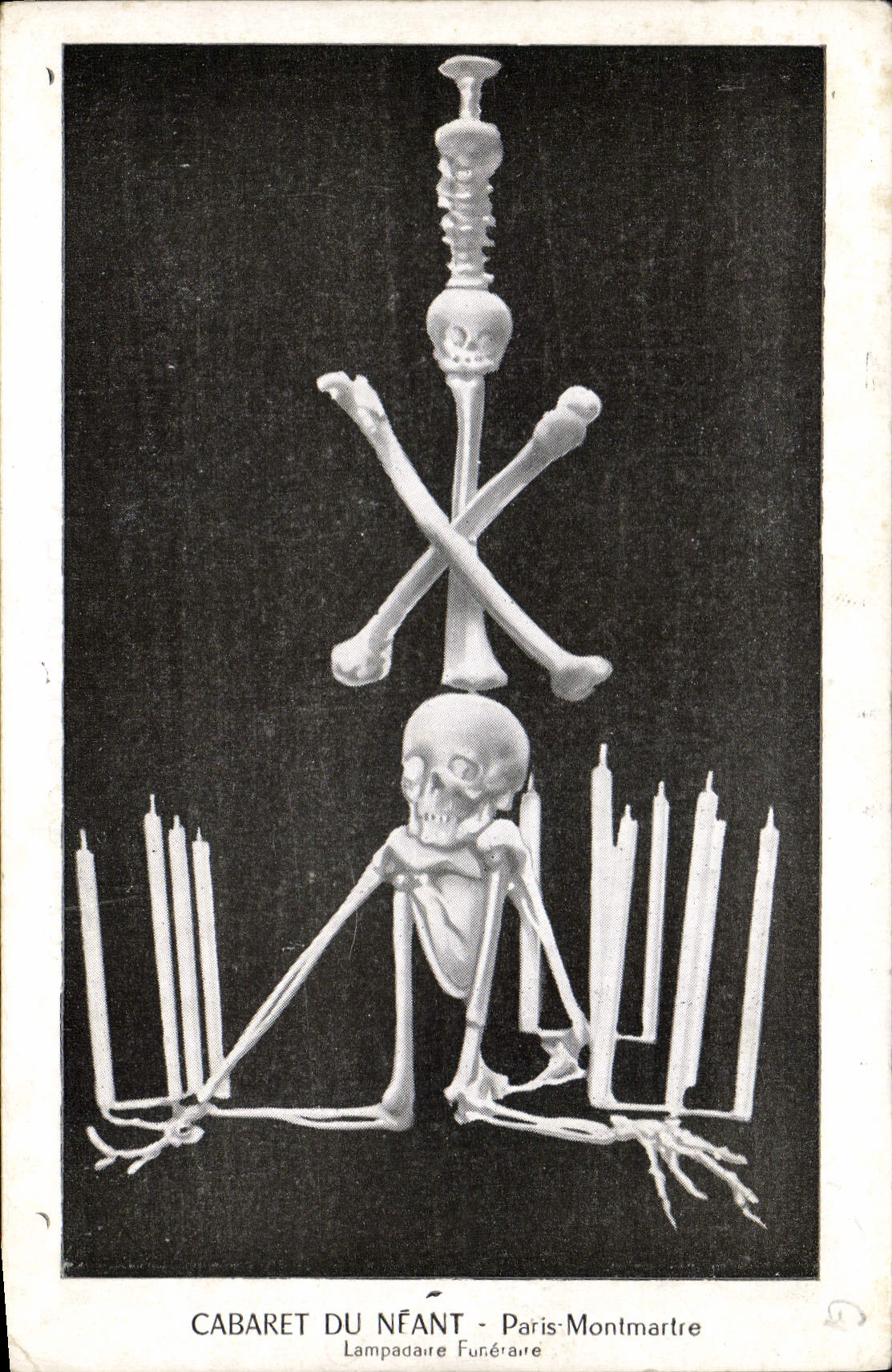 CPA Paris Cabaret du Neant Montmartre Lampadaire funeraire 