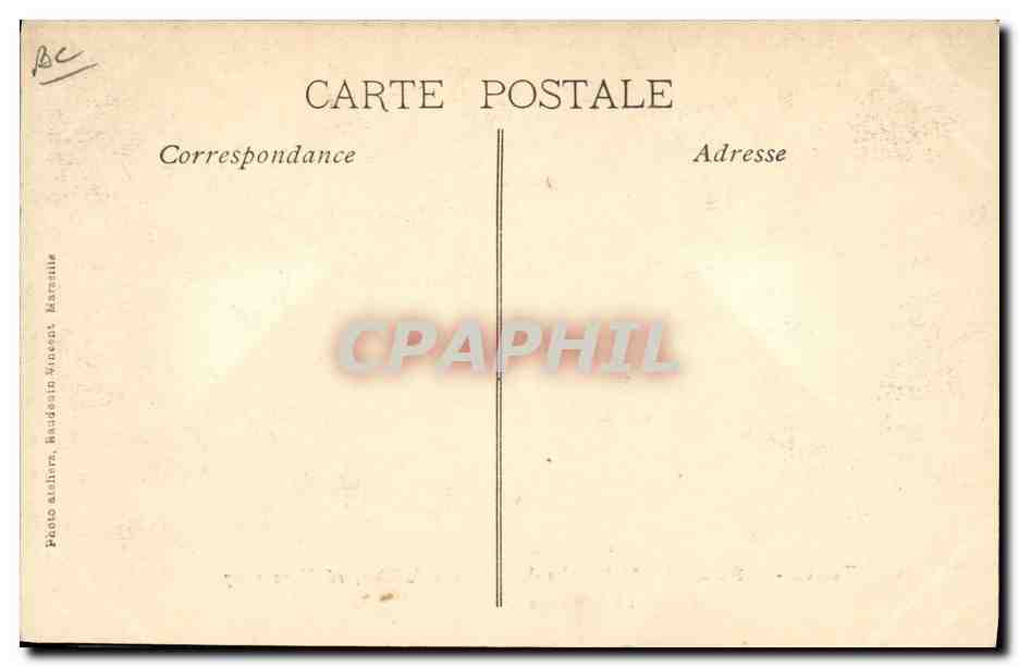 Toulon — Funérailles Nationales des Victimes du Téna, 16 Mars 1907 — Le Cortège — Verso
