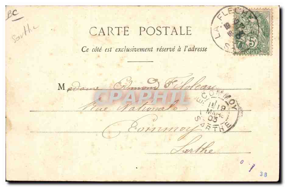 CPA Militaria Ecole Prytanee militaire Le Monome  — Rückseite