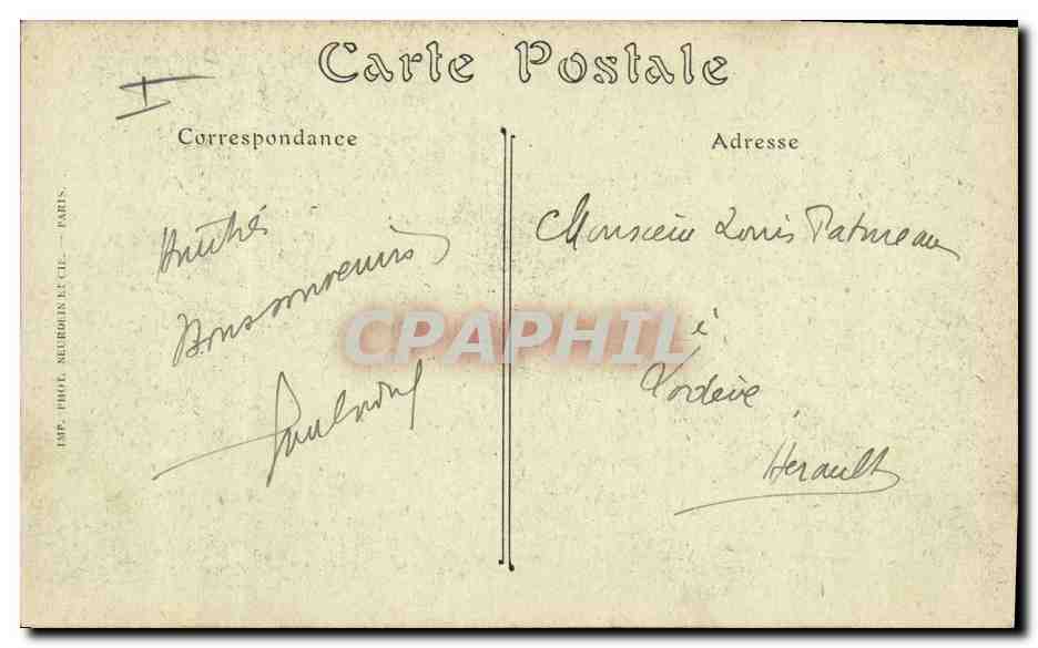 CPA Militaria Ecole speciale militaire Musee du souvenir Le general Bourbaki  — Rückseite