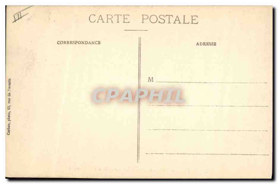 CPA Militaria Ecole polytechnique Salle des manipulations de Physique  — Rückseite