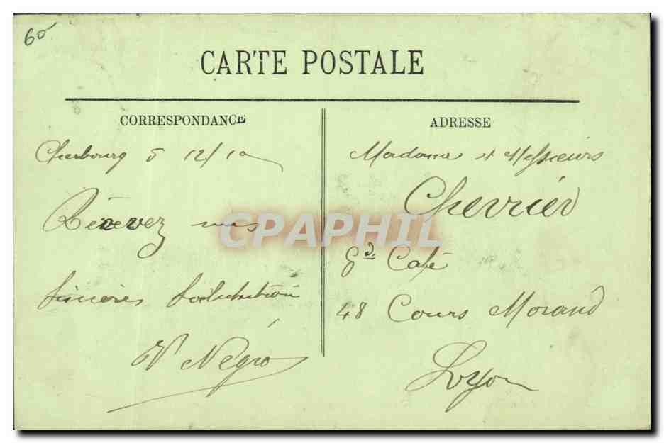 Le Cuirassé Américain "Kansas" en rade de Cherbourg — éditeur non visible, n° de série non visible — Verso
