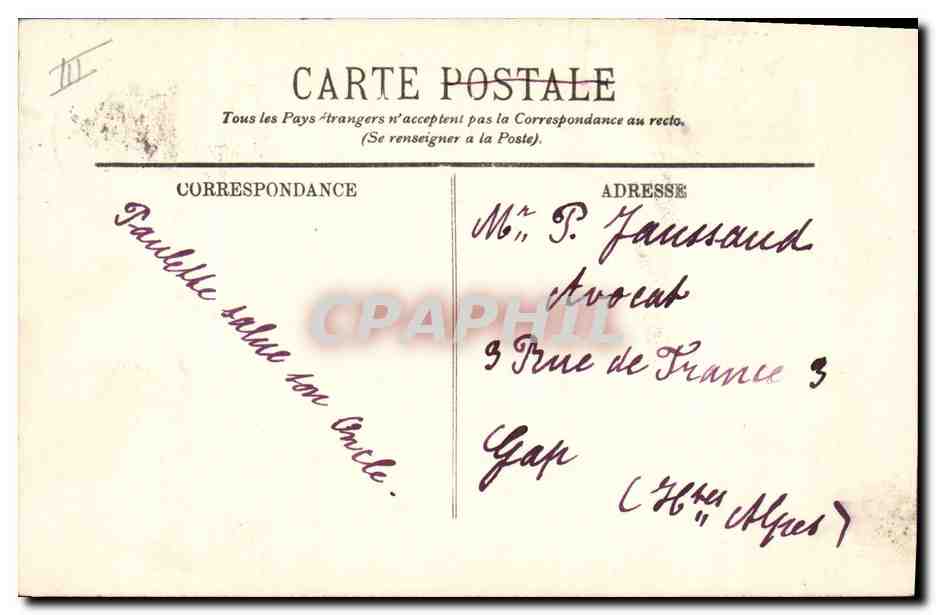 CPA Bateau Le Kleber Croiseur Cuirasse — Verso