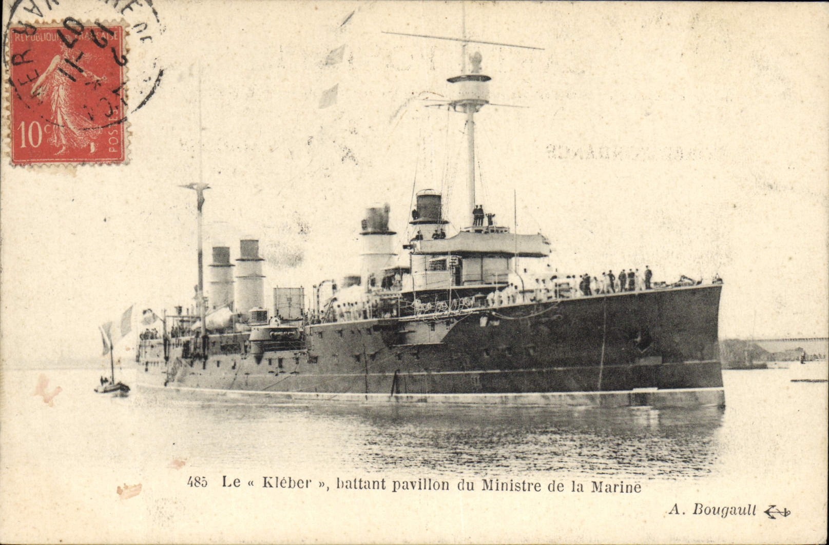 Le « Kléber », battant pavillon du Ministre de la Marine — A. Bougault n°485