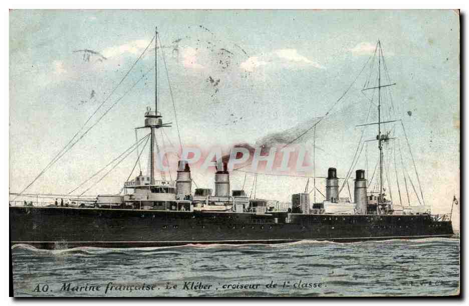 CPA Bateau Le Kleber Croiseur de 1ere classe