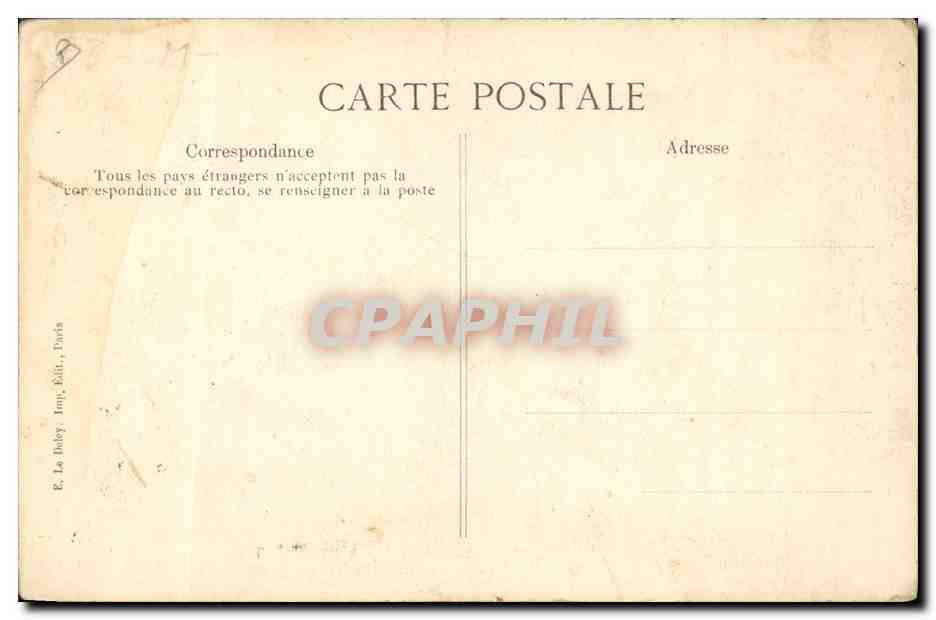 Catastrophe du cuirassé "Liberté" en rade de Toulon — Débarquement des cadavres — 25 septembre 1911 — Éditeur E. Le Doley, Paris — Verso