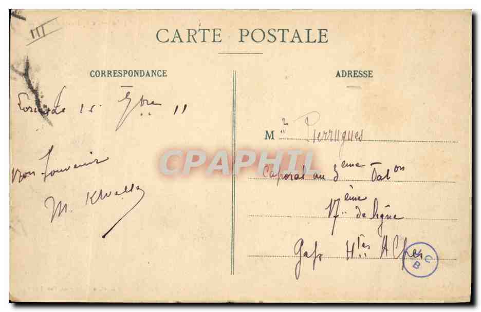 Le Cuirassé Liberté — Collection H. Laurent, Port-Louis — Verso