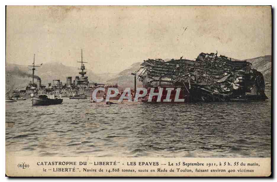 Catastrophe du "Liberté" — Les épaves — Éditeur (E.D.)